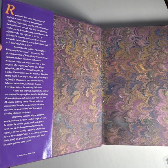 Vintage 1992 Walt Disney World Disney Kingdom Editions Purple Hardcover Book - Picture 7 of 9